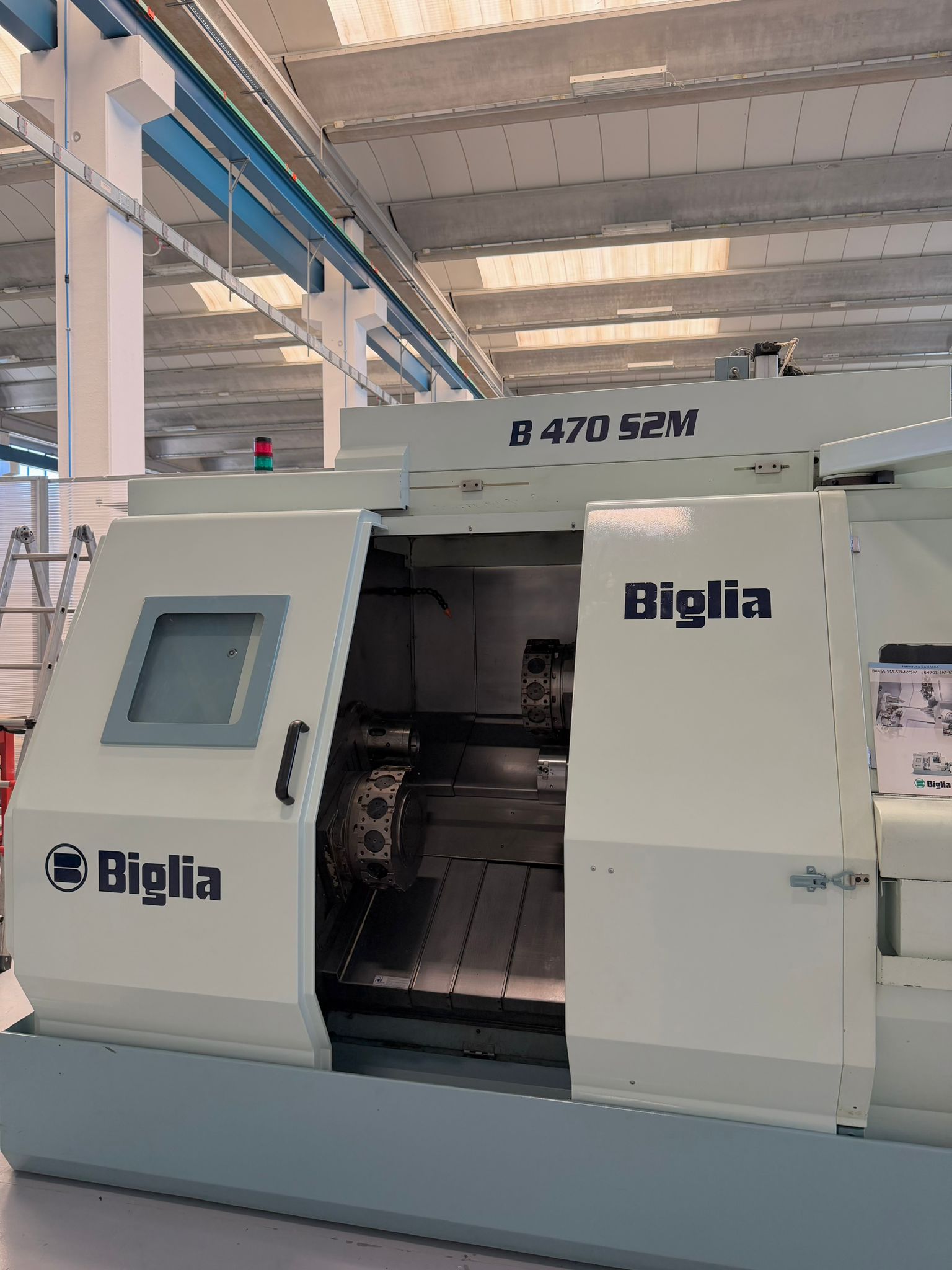 Cnc lathe BIGLIA B 470 S2M