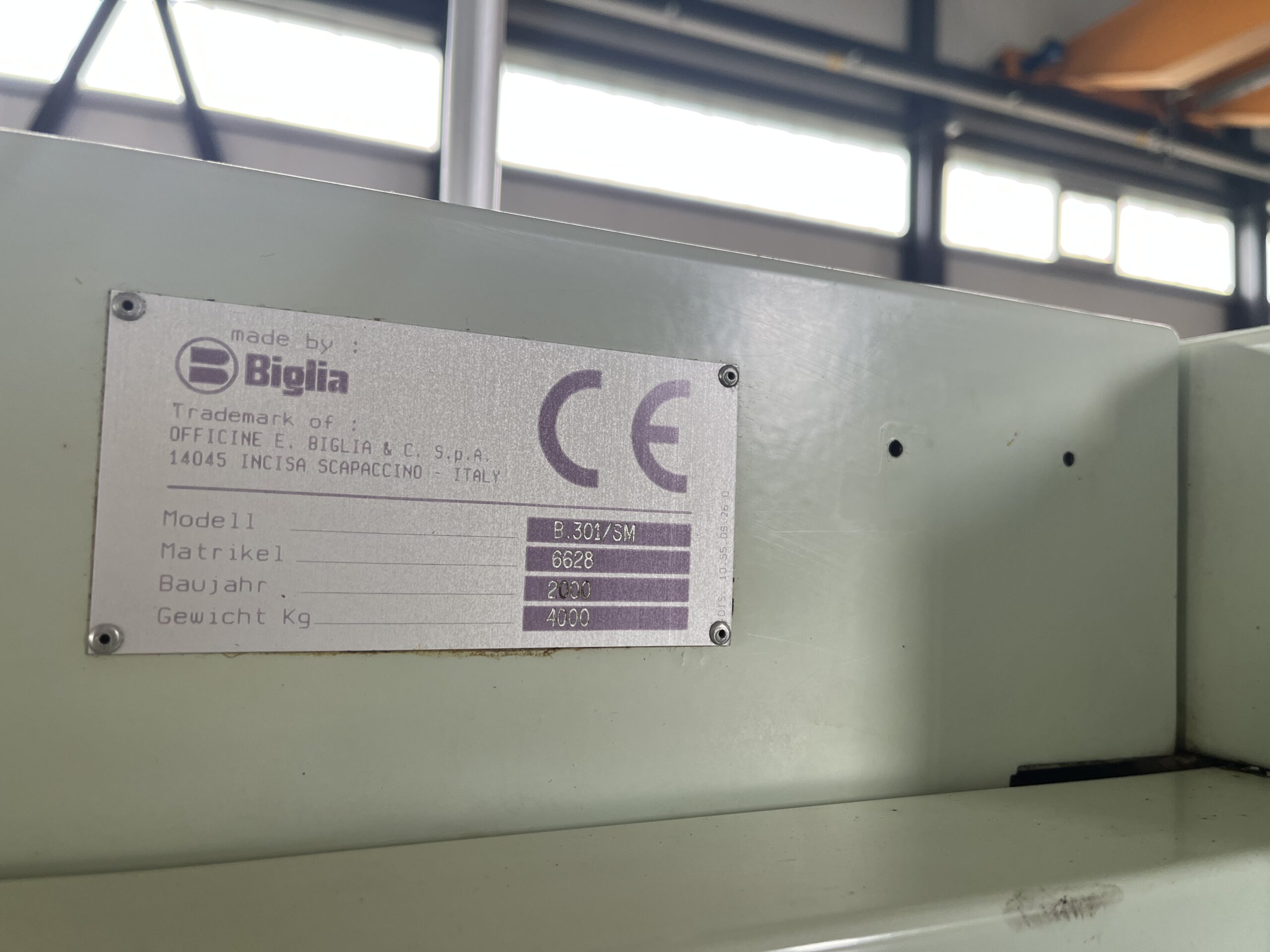 Cnc lathe BIGLIA B301 SM