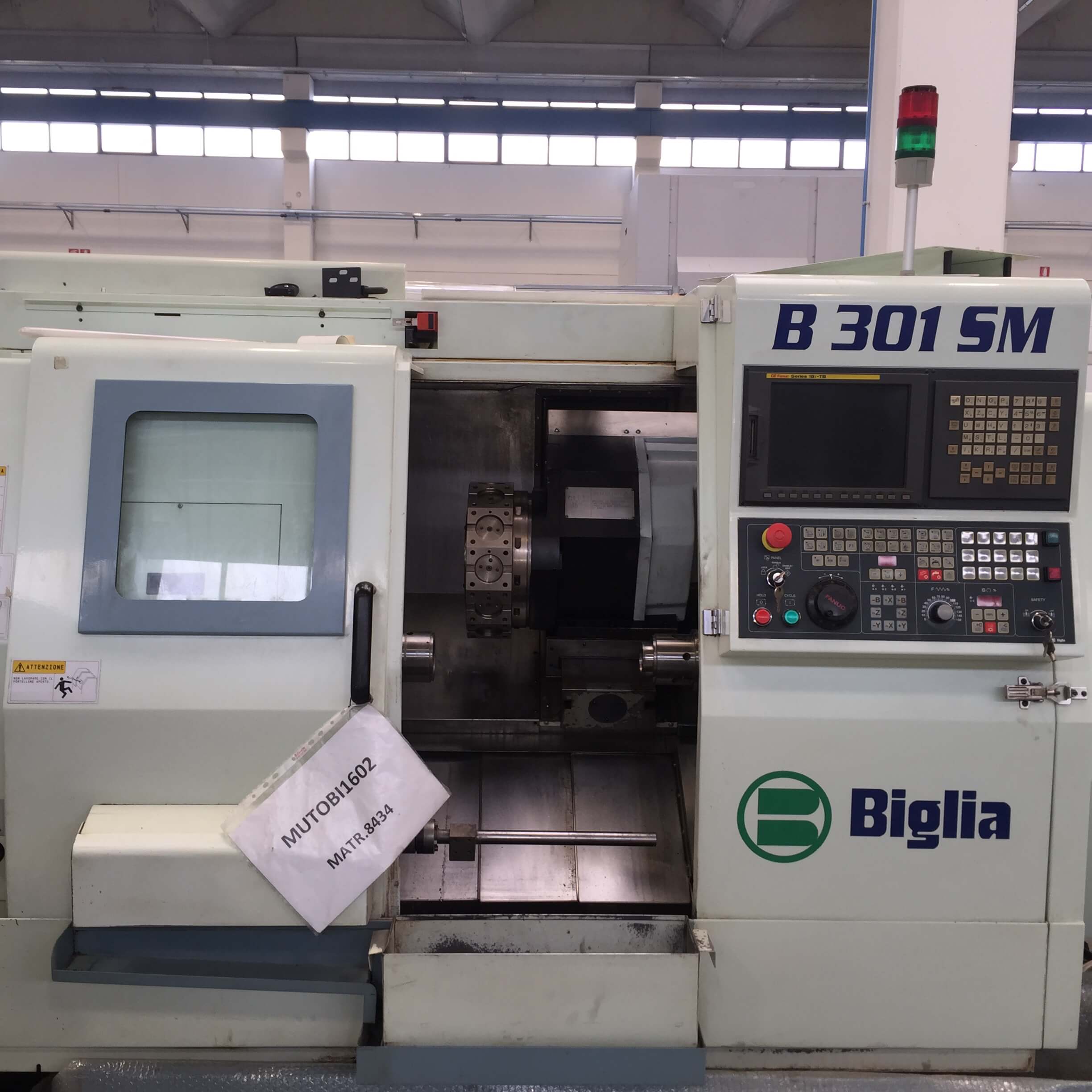 Cnc lathe BIGLIA B301SM