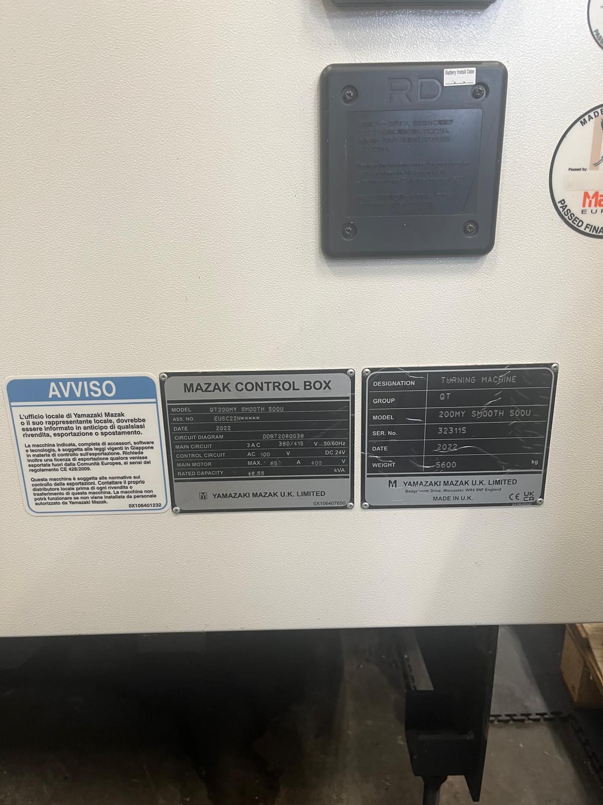 Cnc lathe MAZAK QT200 MY