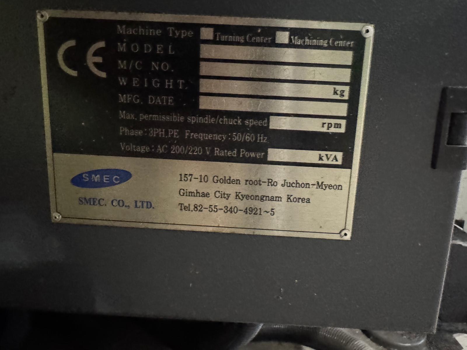 Cnc lathe SMEC SL3500AM