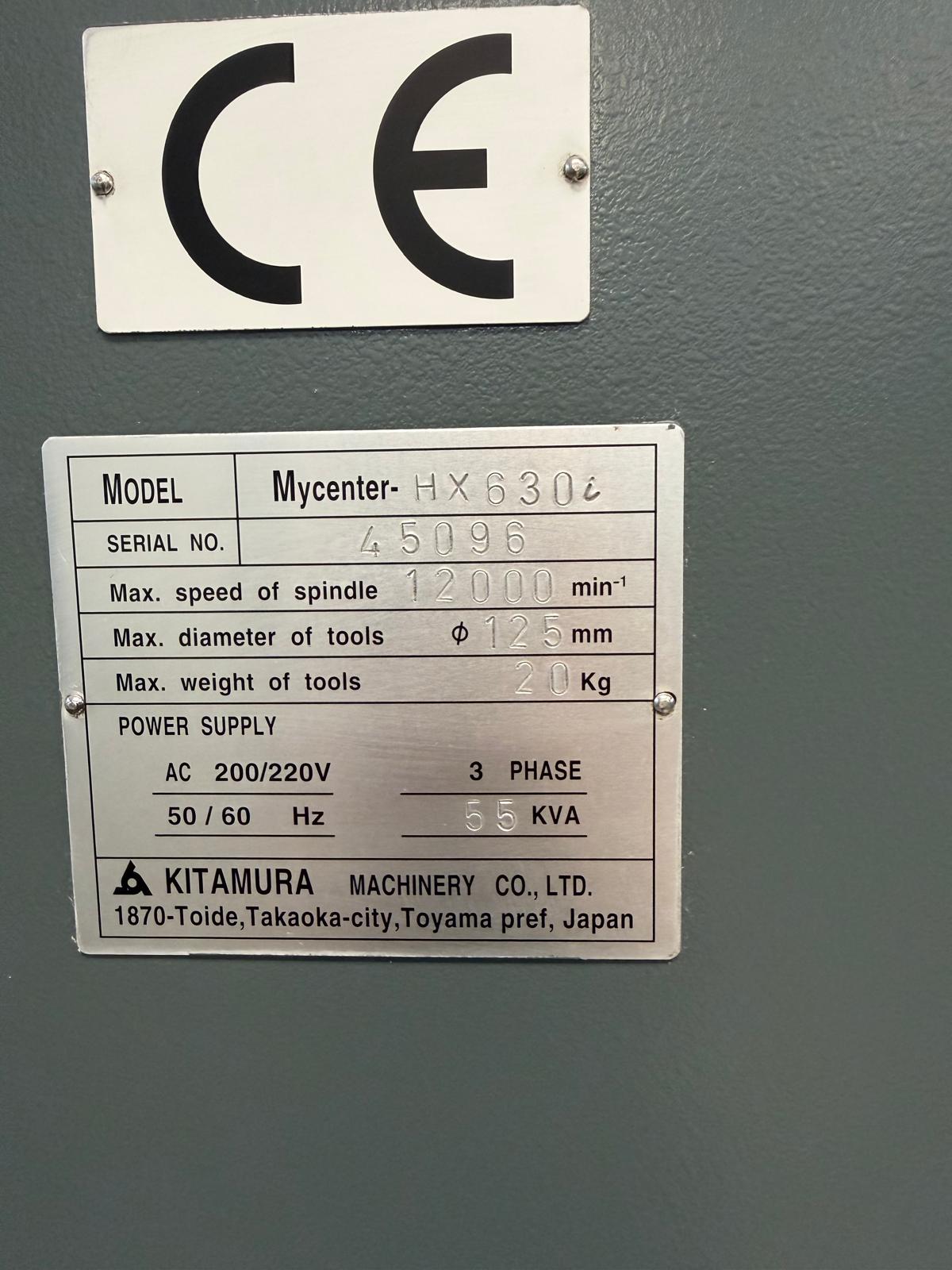 Horizontal machining center KITAMURA HX 630i