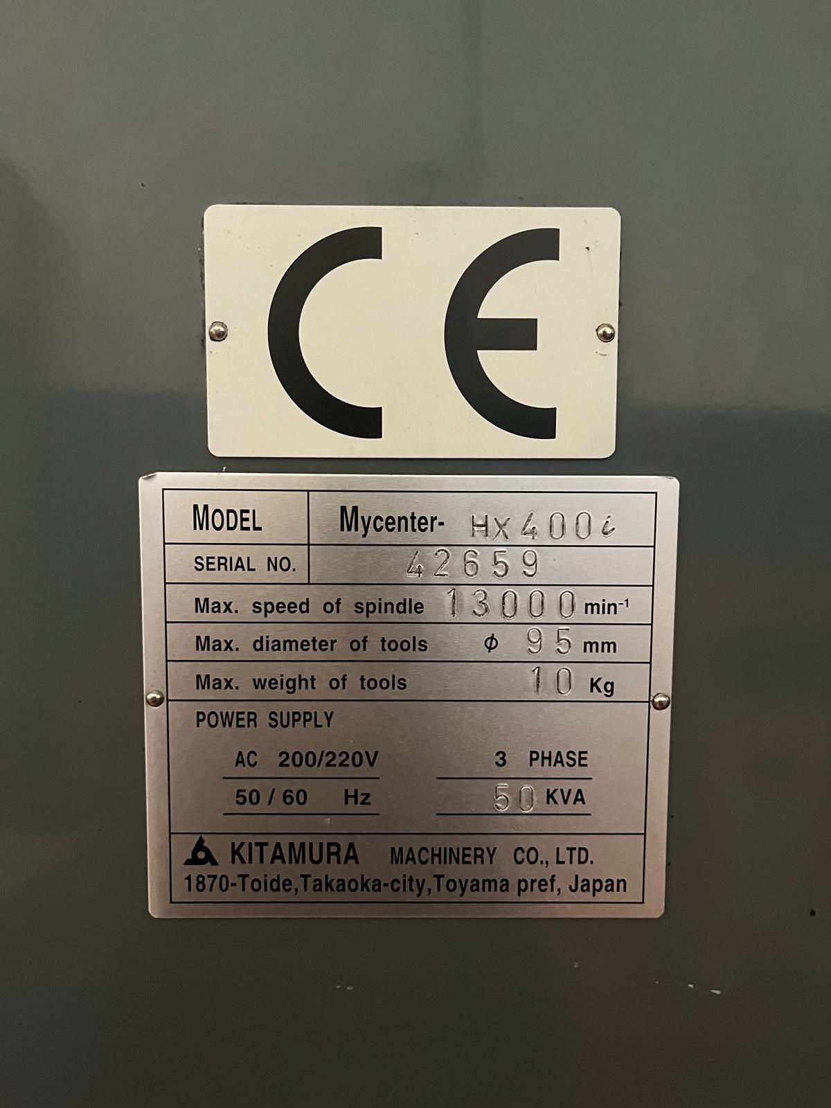 Horizontal machining center KITAMURA HX400i