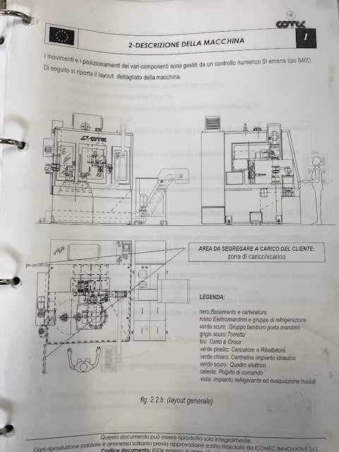 Vertical lathe/Turning mill COMEC Mangusta