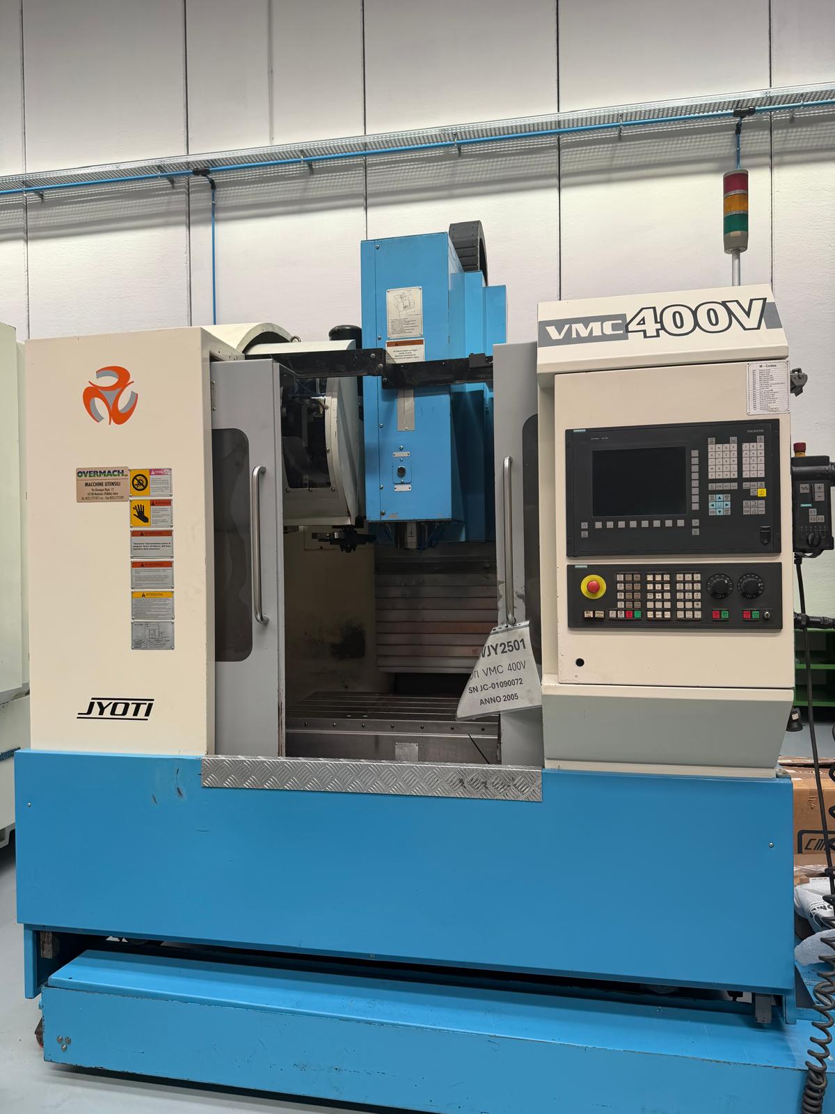 Vertical machining center JYOTI VMC 400V