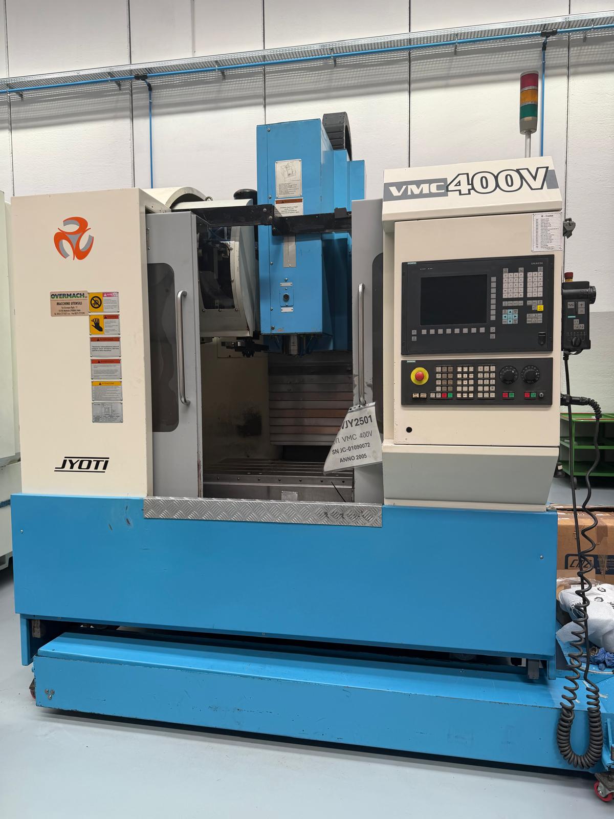 Vertical machining center JYOTI VMC 400V