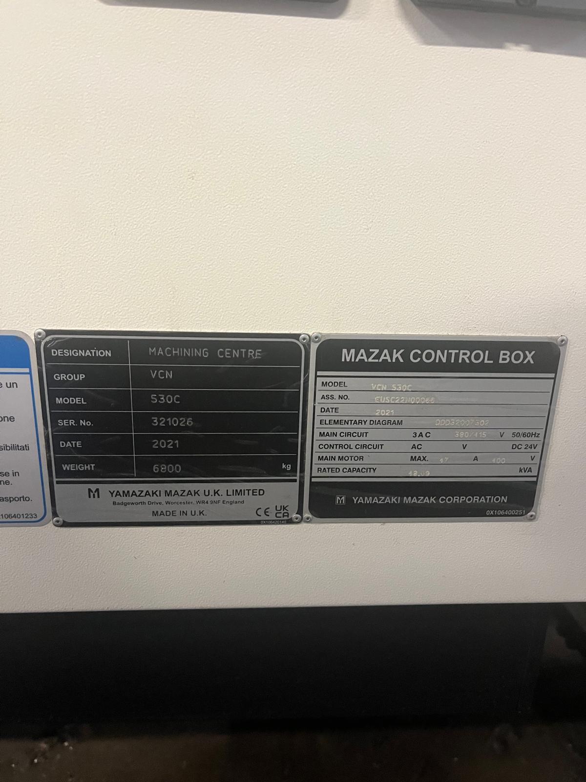Vertical machining center MAZAK VCN 530C