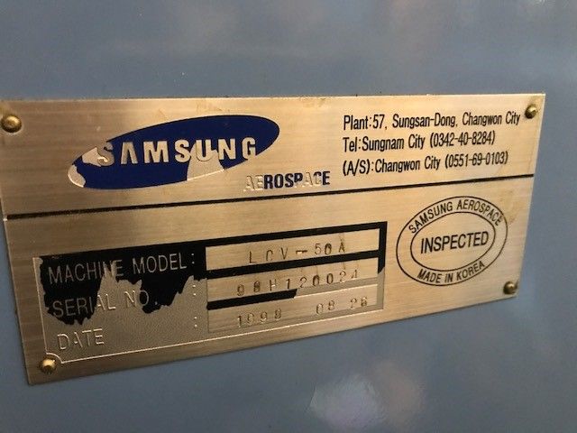 Vertical machining center SAMSUNG LCV-50A