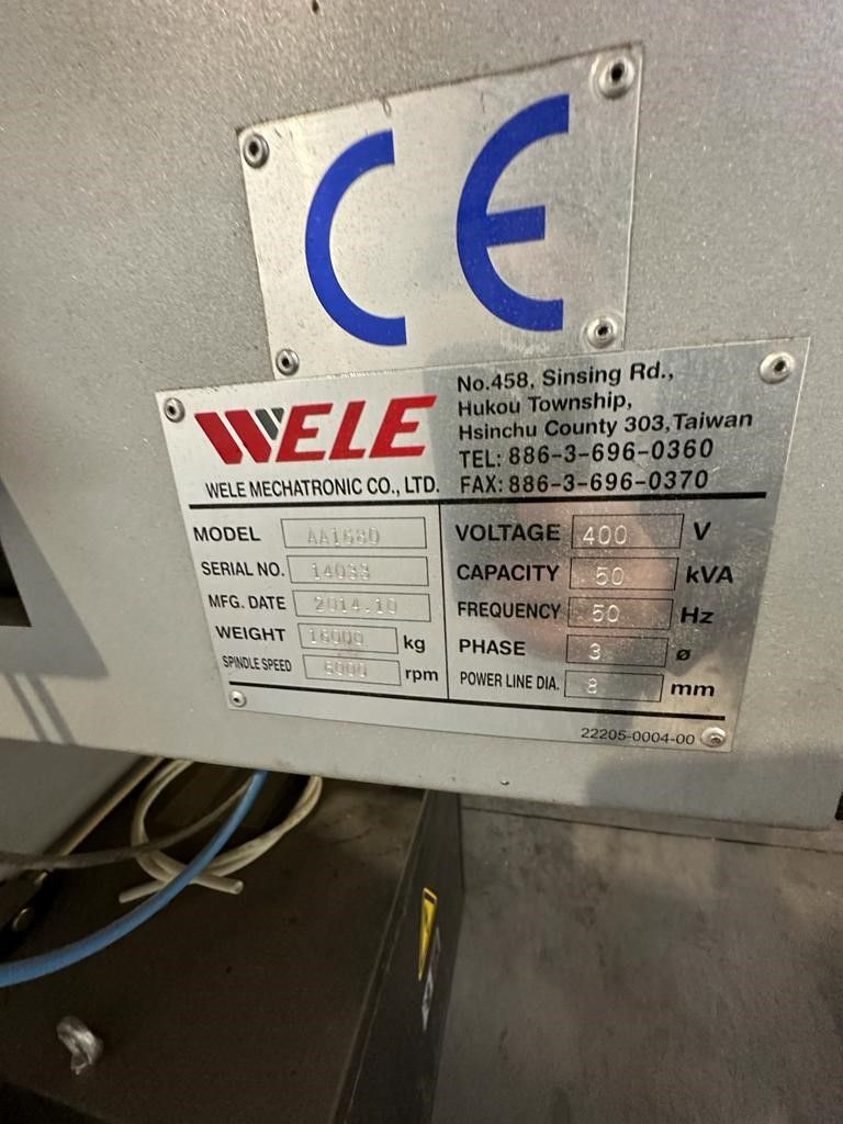Vertical machining center WELE AA1680